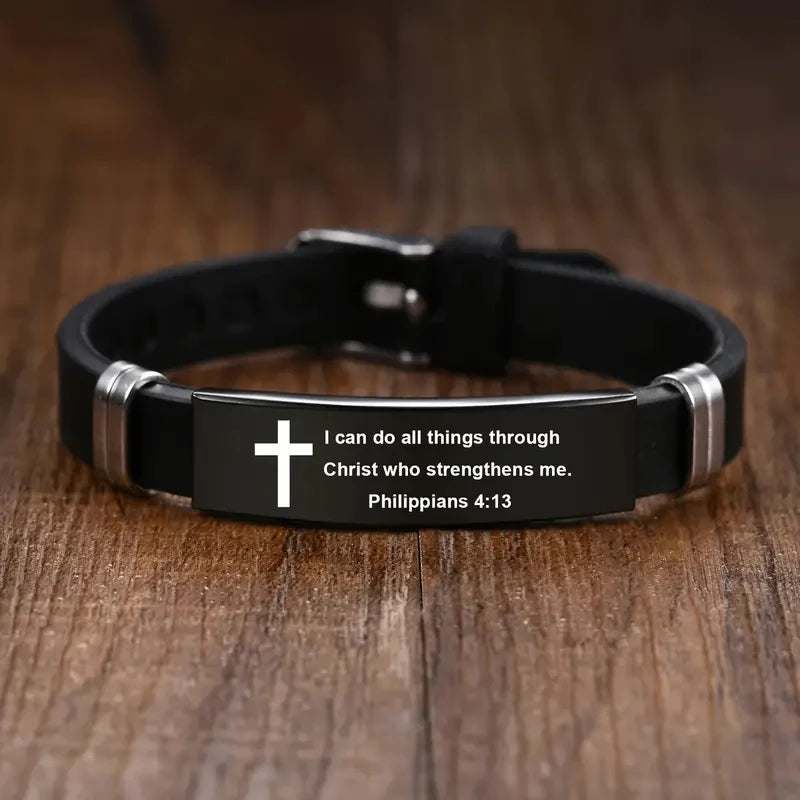 Pulsera cristiana “Fe Inquebrantable” – Inspiración y fortaleza | Alma & Luz