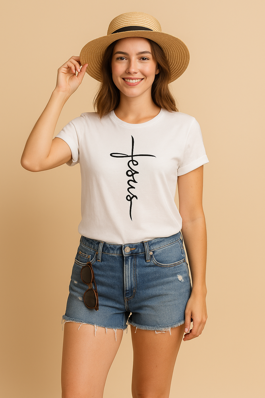 Camiseta “Cruz de Fe” – Estilo Urbano con Mensaje Espiritual
