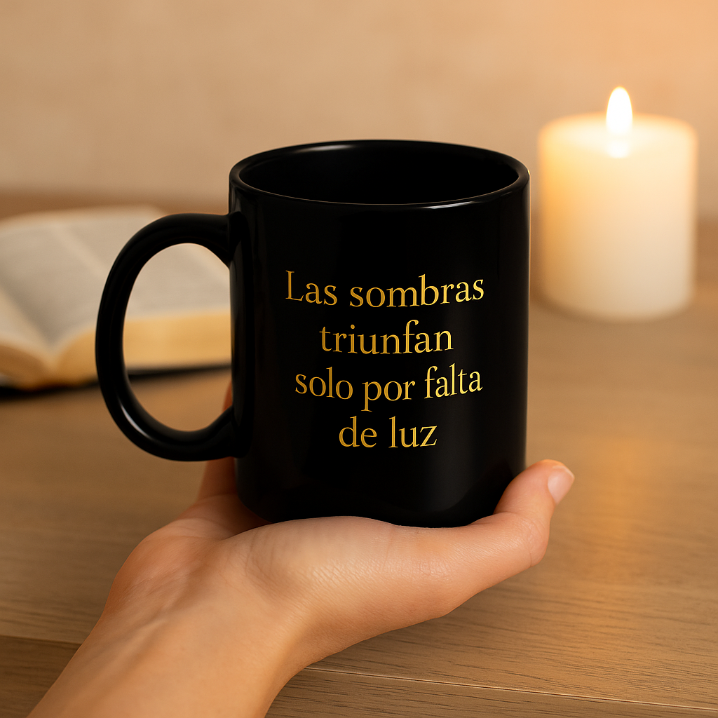 Taza Triunfo de la Luz – Fe, Inspiración y Elegancia