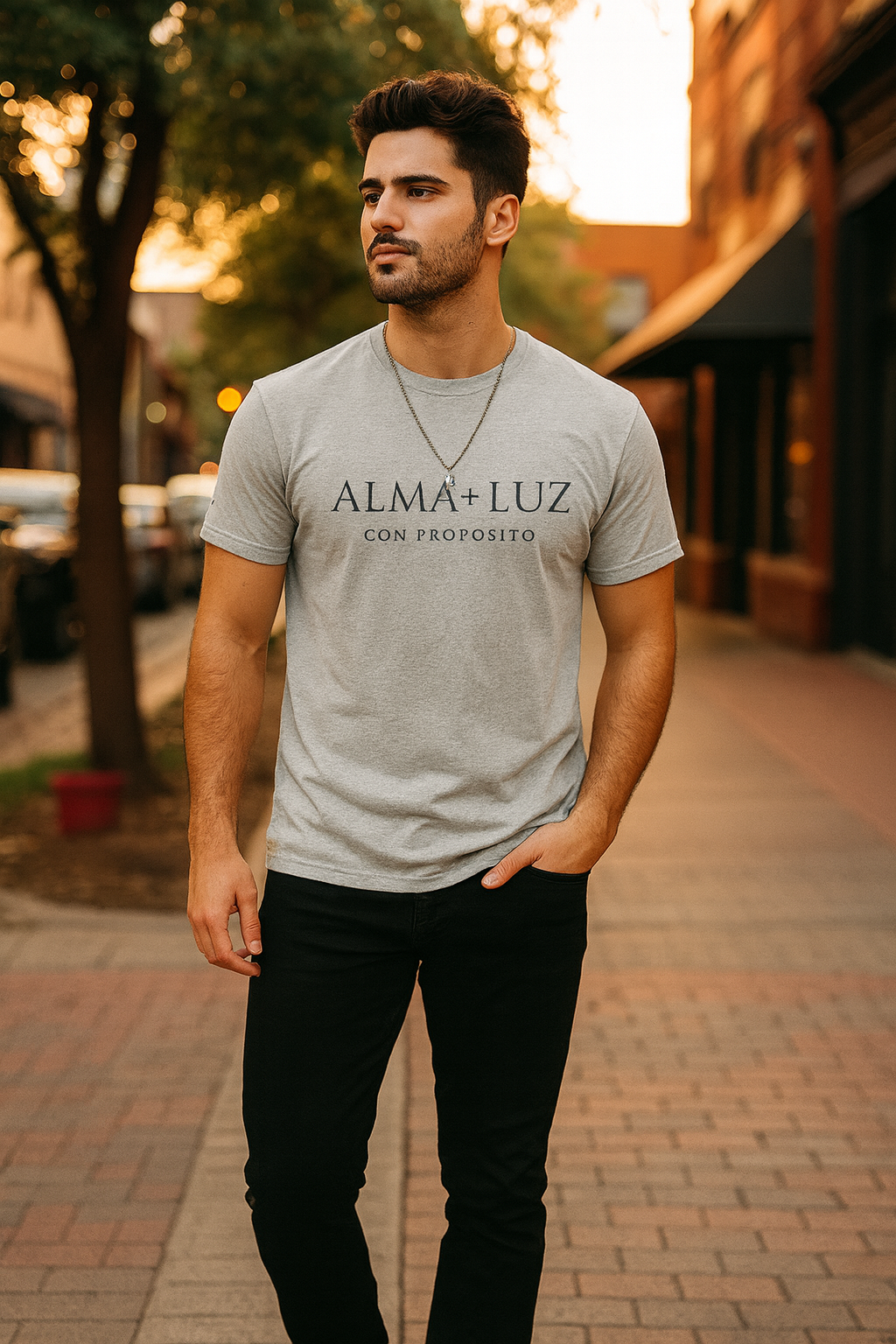 Jeans “Camino Seguro” – Estilo, confort y propósito