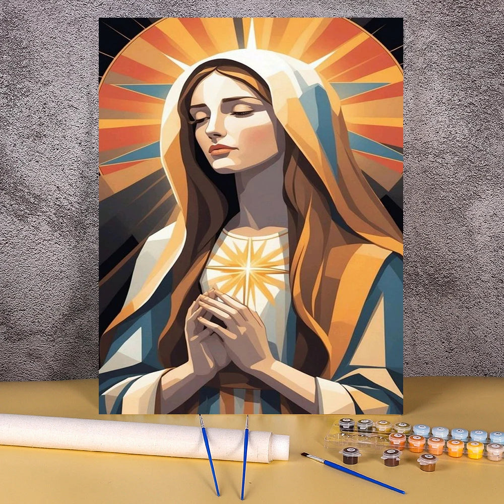 Pintura por Números Jesús – Decoración Espiritual para el Hogar
