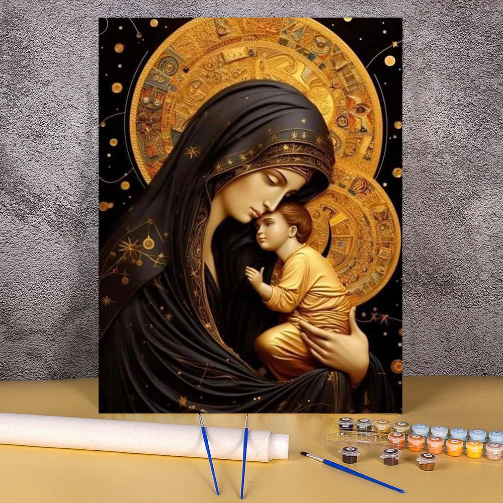 Pintura por Números Jesús – Decoración Espiritual para el Hogar