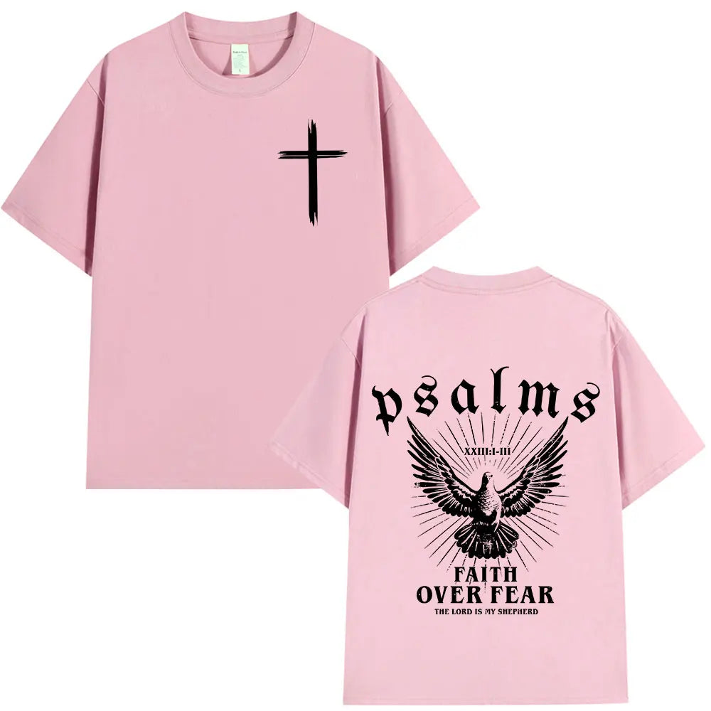 Camiseta cristiana Faith Over Fear – Moda con mensaje de fe para hombre y mujer | Alma & Luz