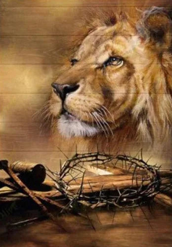 Cuadro “El Guardián de la Fe” – Jesús, el León y el Guerrero