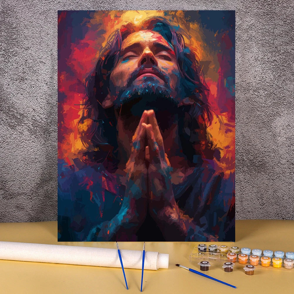 Pintura por Números Jesús – Decoración Espiritual para el Hogar