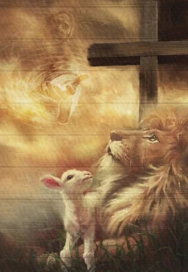 Cuadro “El Guardián de la Fe” – Jesús, el León y el Guerrero