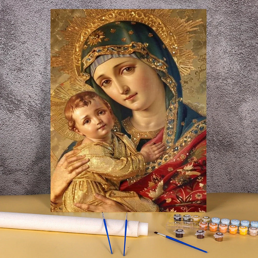 Pintura por Números Jesús – Decoración Espiritual para el Hogar