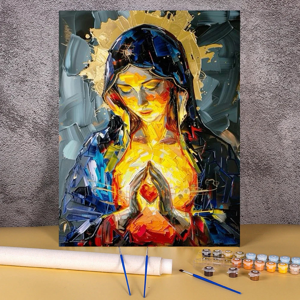 Pintura por Números Jesús – Decoración Espiritual para el Hogar