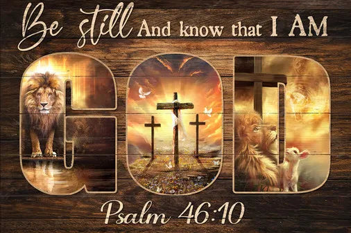 Cuadro “El Guardián de la Fe” – Jesús, el León y el Guerrero