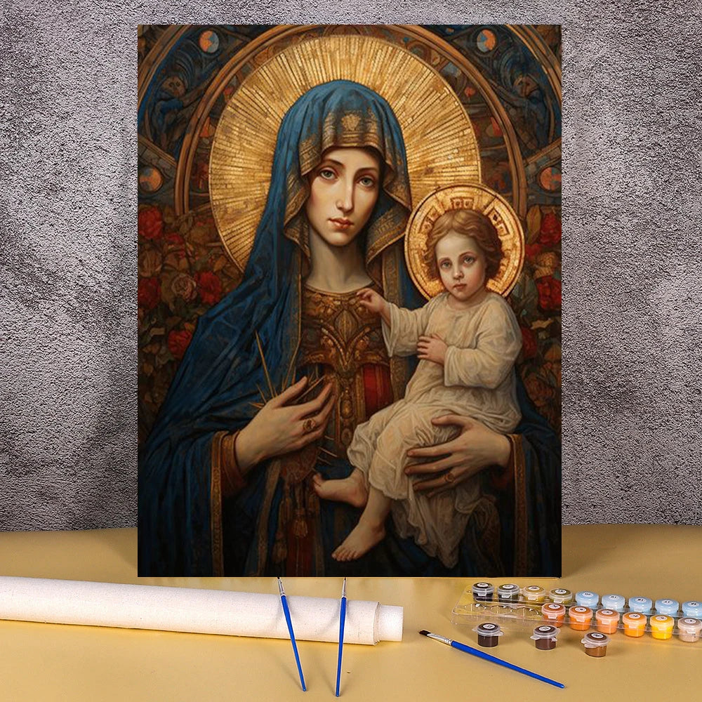 Pintura por Números Jesús – Decoración Espiritual para el Hogar